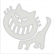 Световозвращающая термоаппликация "Чеширский кот"